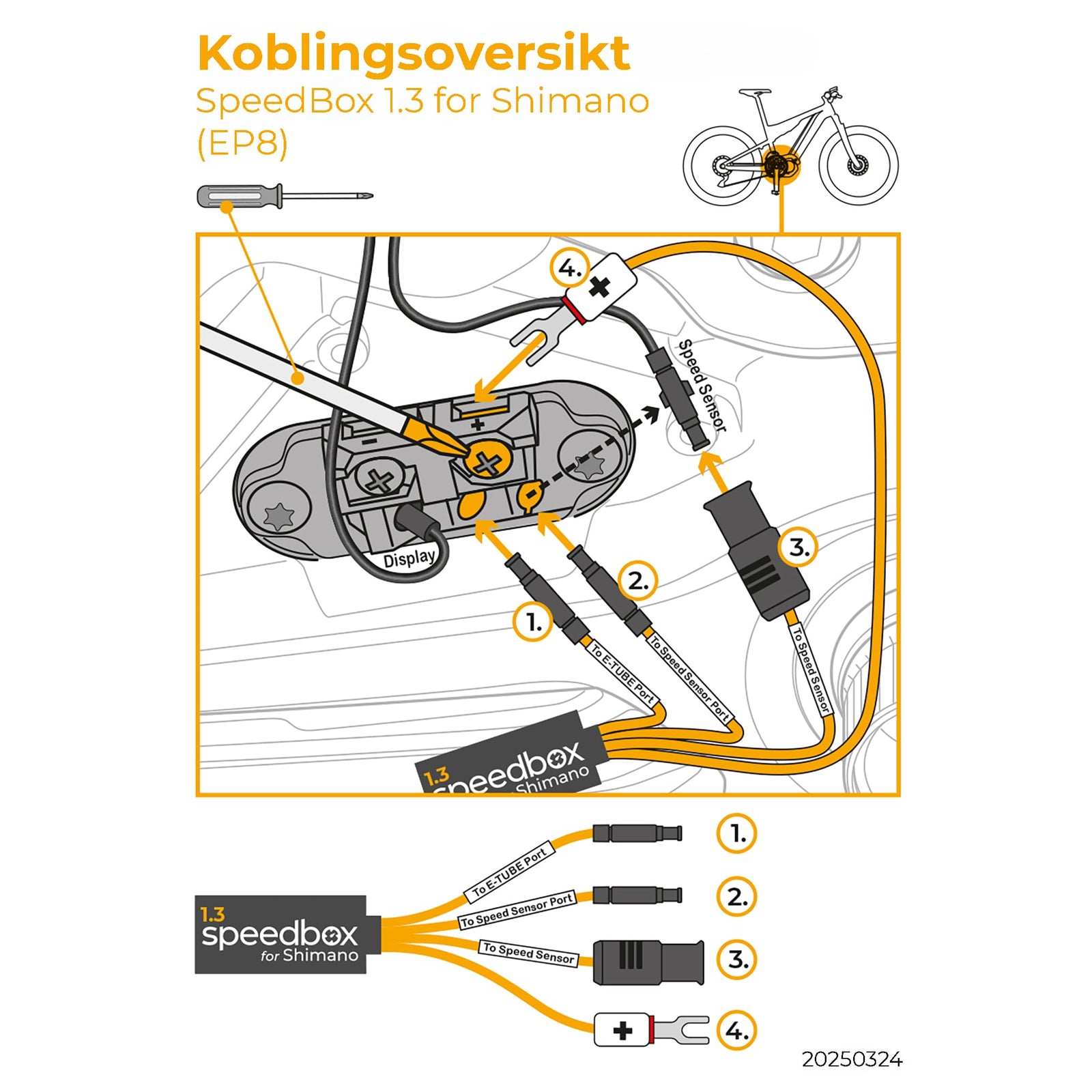 SpeedBox 1.3 for Shimano (EP8 / EP8 RS) - ELSYKKELTRIM - Opphever hastighetssperren