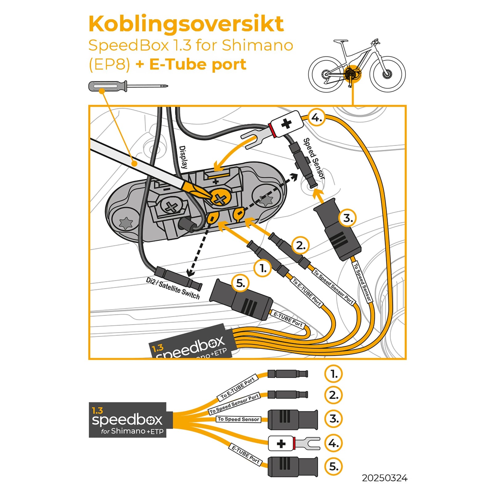 SpeedBox 1.3 for Shimano (EP8 / EP8 RS) - ELSYKKELTRIM - Opphever hastighetssperren