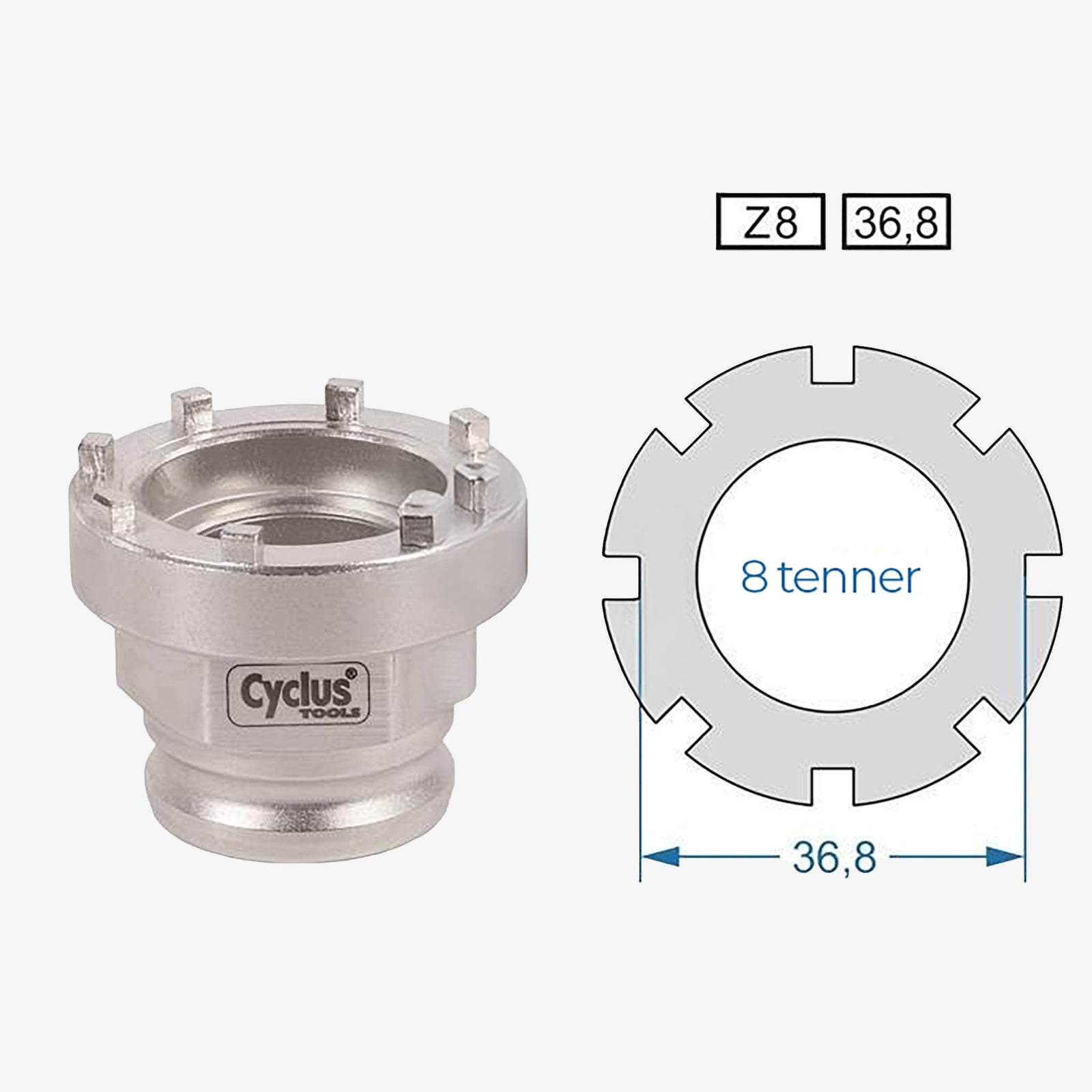 Cyclus Tools SNAP.IN SN.04 - I Låseringverktøy for SHIMANO XTR, ULTEGRA (1998 - 2003), Truvativ Gigapipe, Brose elmotor - ebiketech