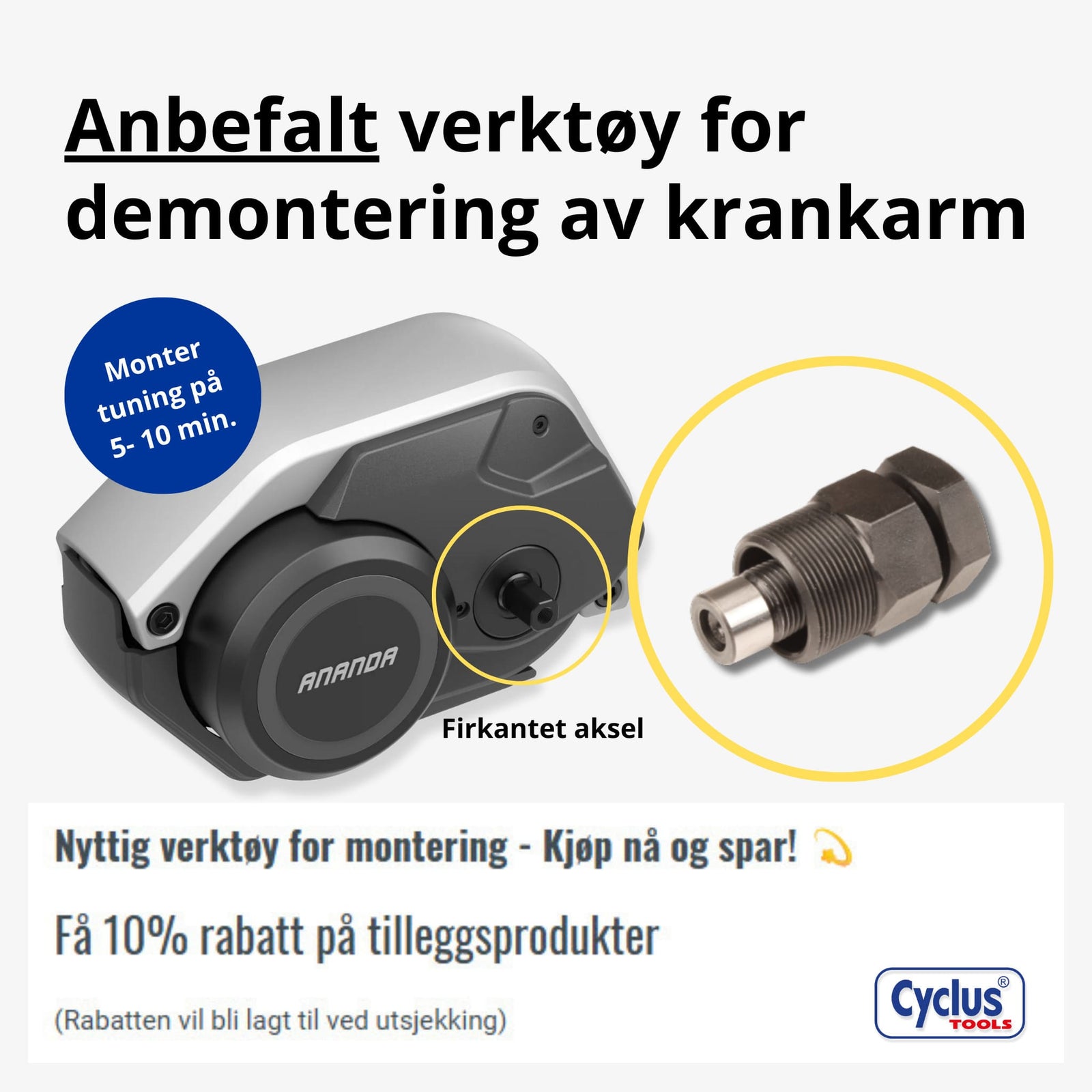 ebiketech 1.0 S for Ananda - opphever hastighetssperren! - ebiketech