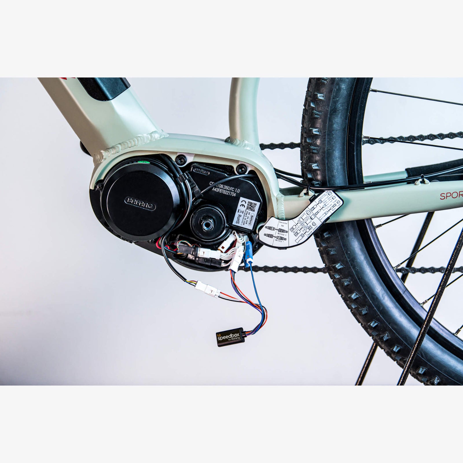 SpeedBox 1.2 for Bafang Max Drive M300 og Max Drive M400 v2 - 3 - pins kontakt - ELSYKKEL TRIMME SETT - ebiketech