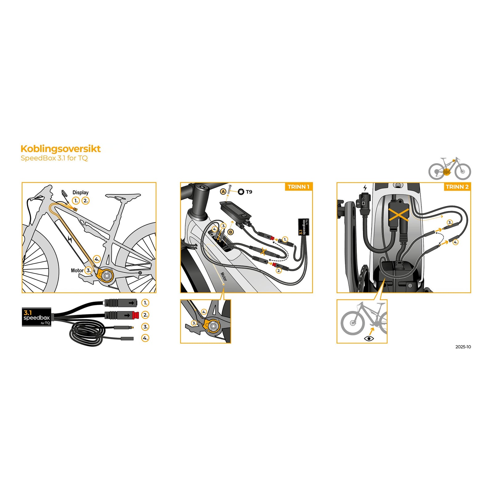 SpeedBox 3.1 Vmax for TQ (HPR40, HPR50, HPR60) - ELSYKKEL - TRIM - Opphever hastighetssperren! - ebiketech