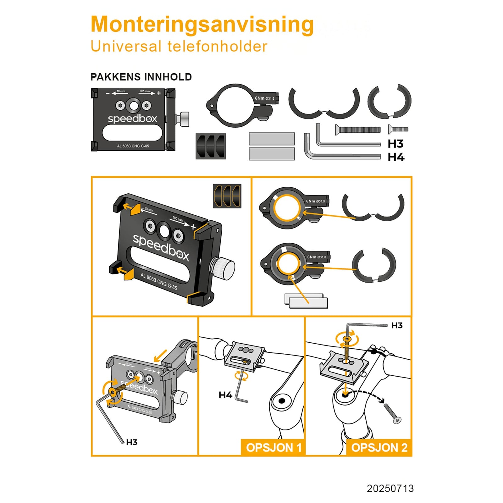 SpeedBox Universal Mobiltelefonholder - ebiketech