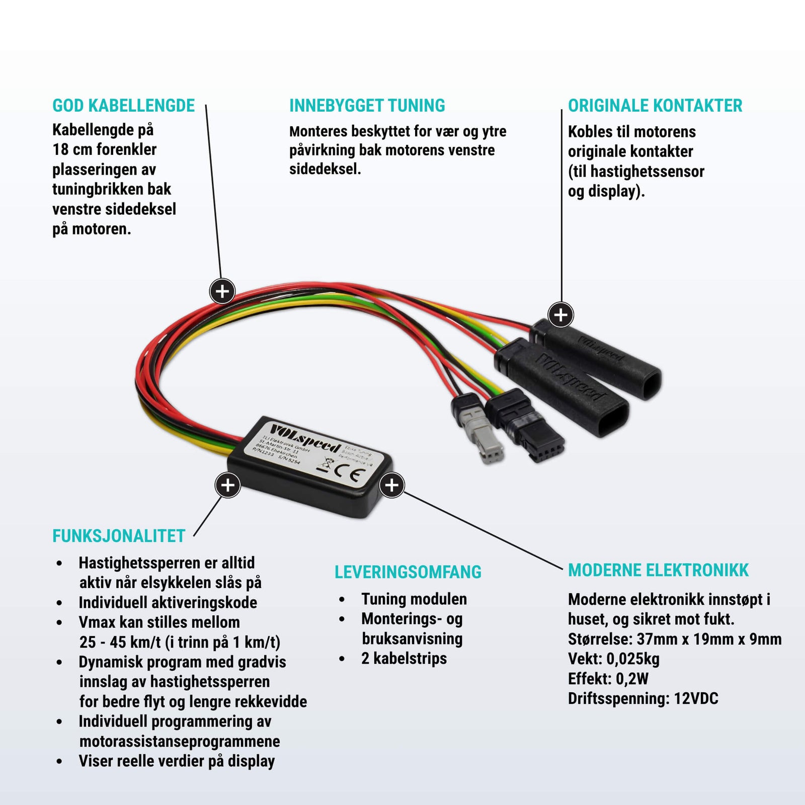 VOLspeed Tuning for elsykler med Bosch Active Line, Active Line Plus, Performance Line og Performance CX Line V4 | 2014-2023 - ebiketech