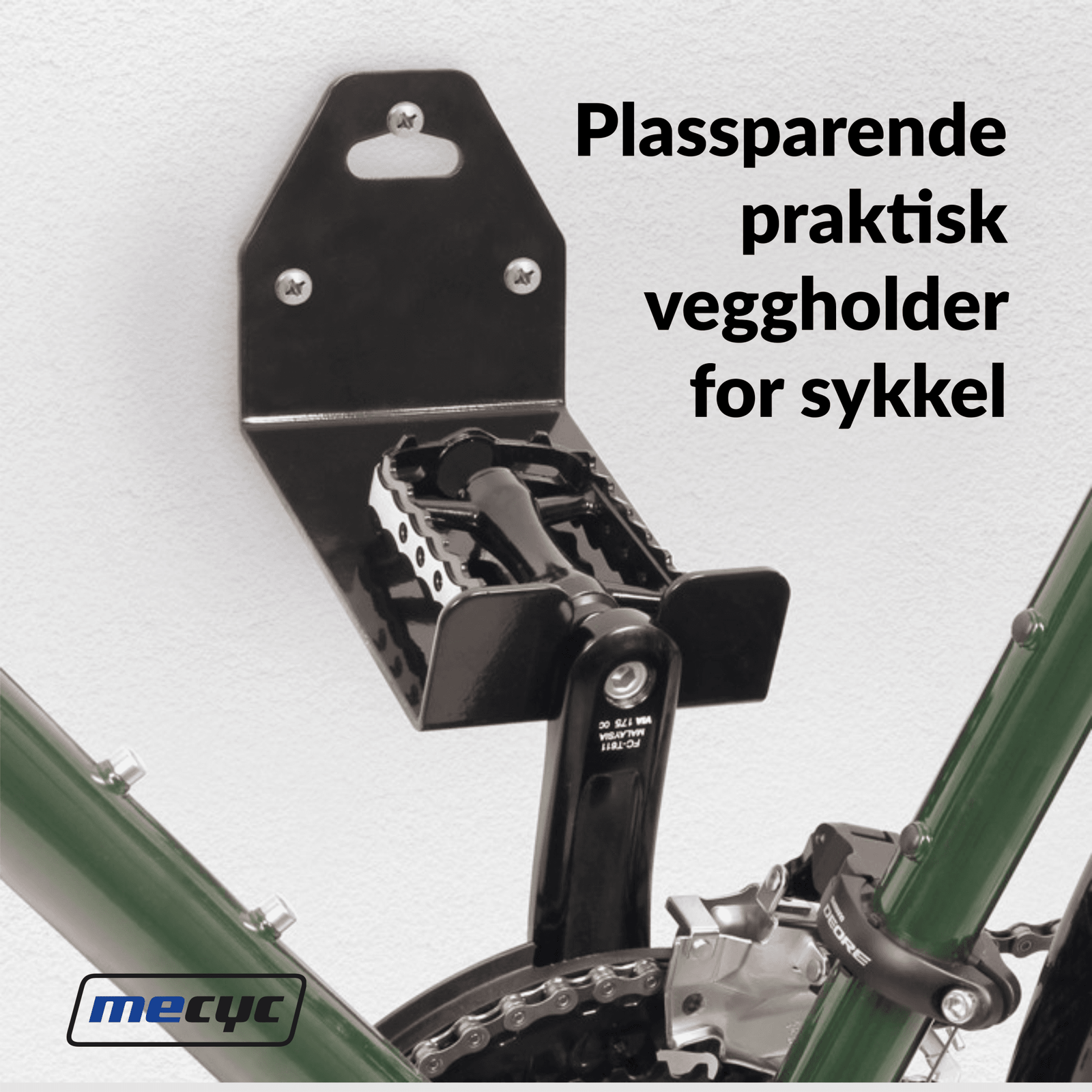 MECYC sykkel vegg oppheng - heng sykkelen i pedalen på veggen og spar plass! - ebiketechnology