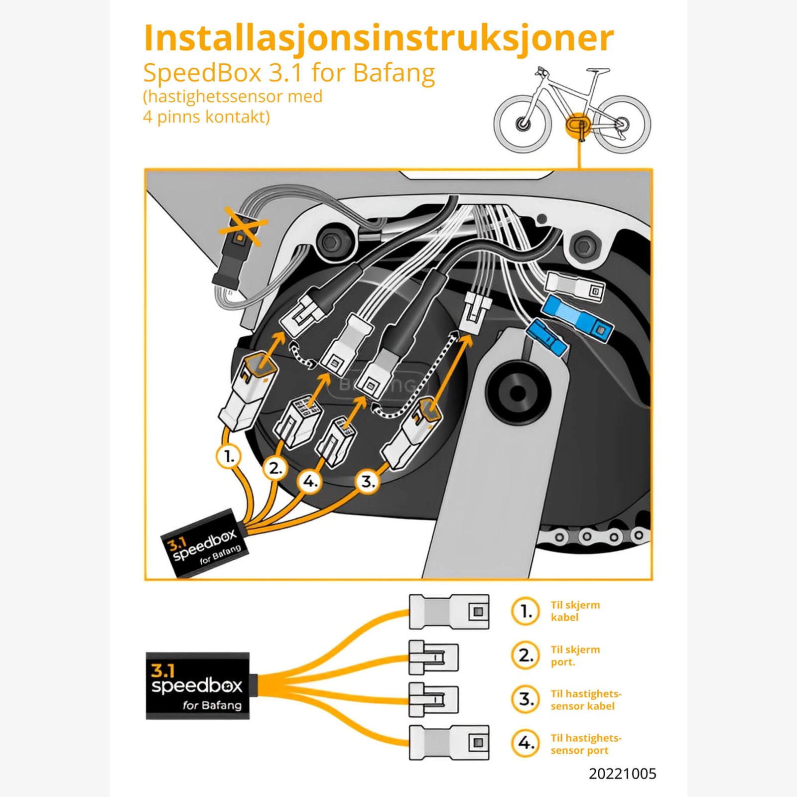 SpeedBox 3.1 for Bafang (4 pin kontakt) - ELSYKKELTRIM - ebiketech