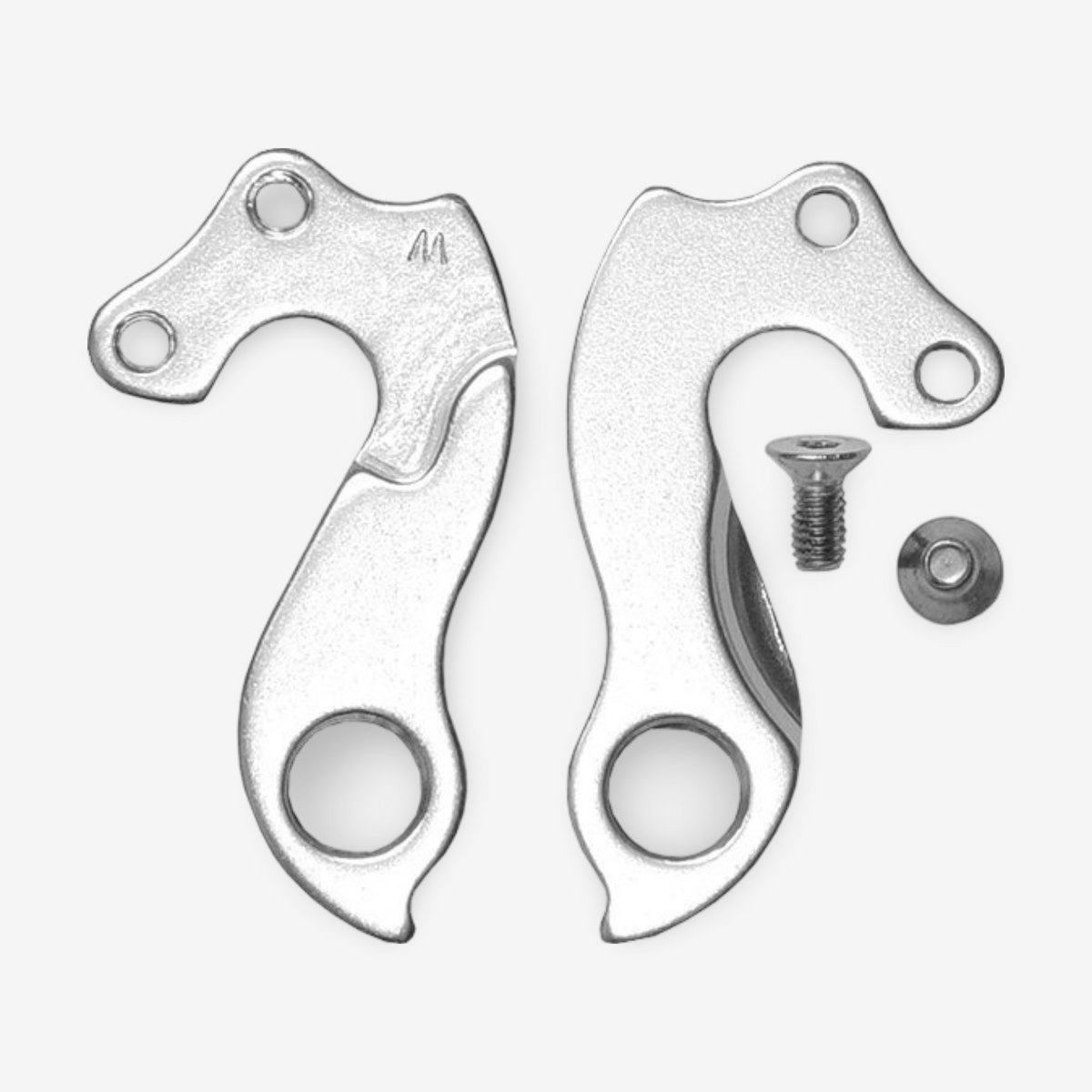 Gear hanger for full carbon road frames - alloy cast - mount with 2 screws M5, outside assembling