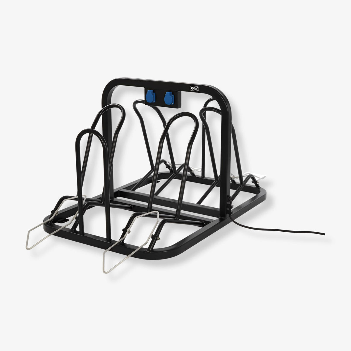 Cyclus Tools Sykkelstativ for elsykler | Stativ for 4 sykler | 230 V