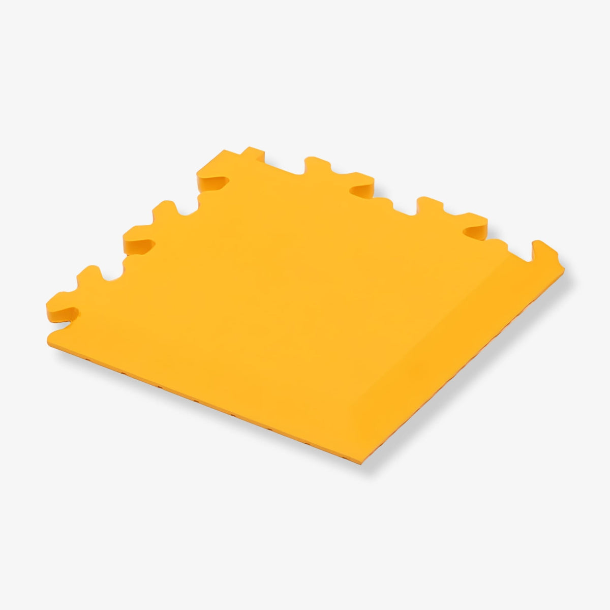 PVC hjørnestripe for verkstedgulvfliser | 13,5x13,5x0,7 cm | gul | 1 stk