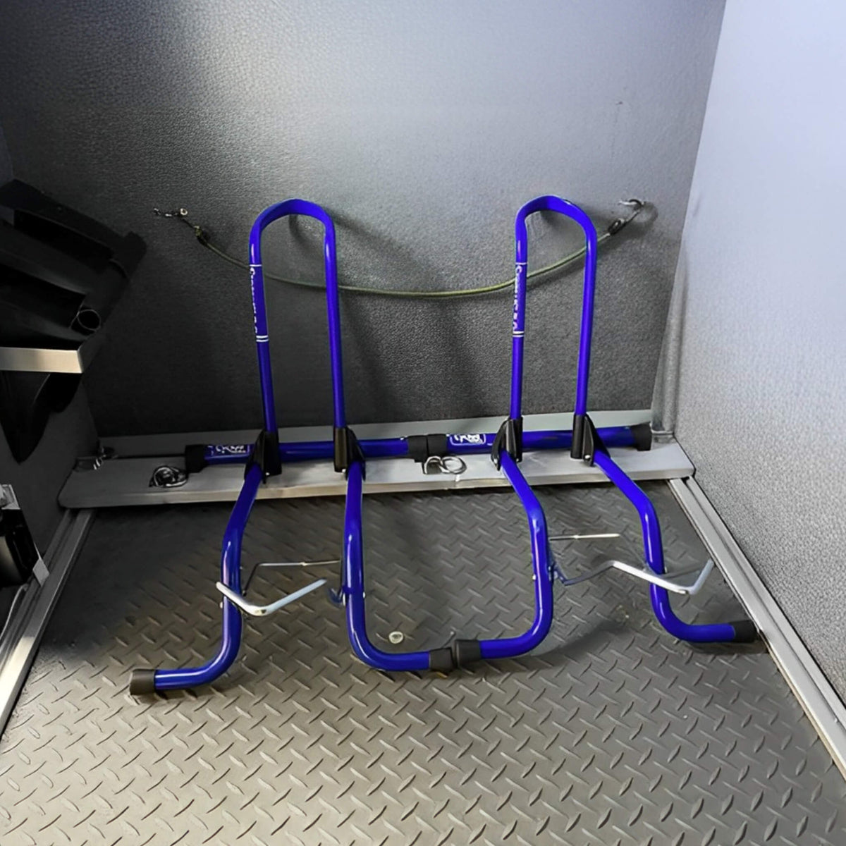 CYCLUS TOOLS Sykkelstativ | For front- og bakhjul 26 "-29" | blå