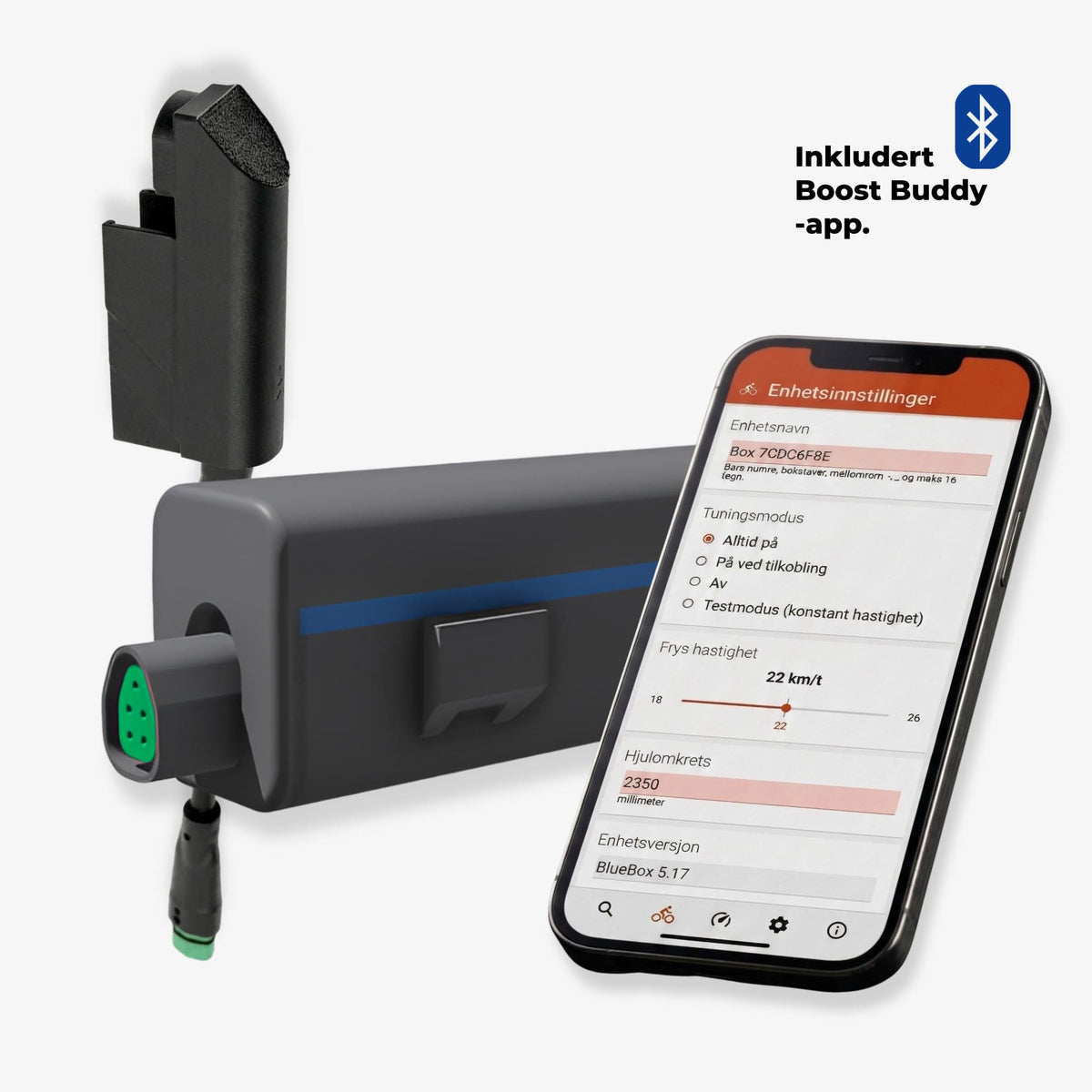 badassBox 5 Shimano 2019 sett - tuning for Shimano motorer med klassisk hastighetssensor (SM - DUE10) - ebiketech