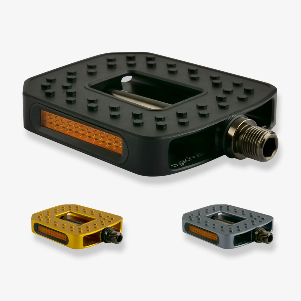 by.Schulz M.2 View CNC M - Line Pedalsett for sykkel og elsykkel - Gull - ebiketech