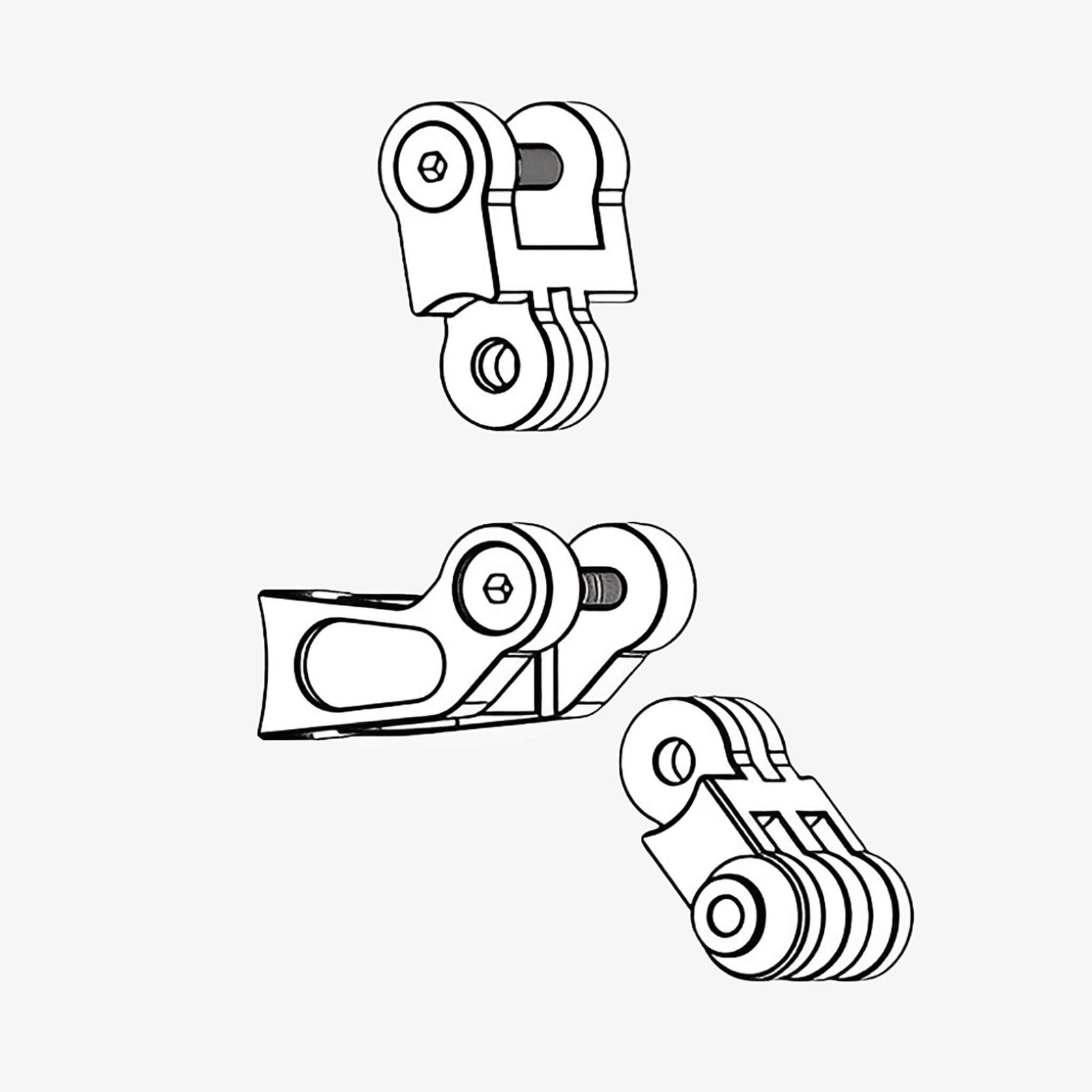 by.schulz SDS Adapter Sett 10 B6 - Cam - komponent for montering av ekstrautstyr - kompatibelt med SDS systemet - ebiketech