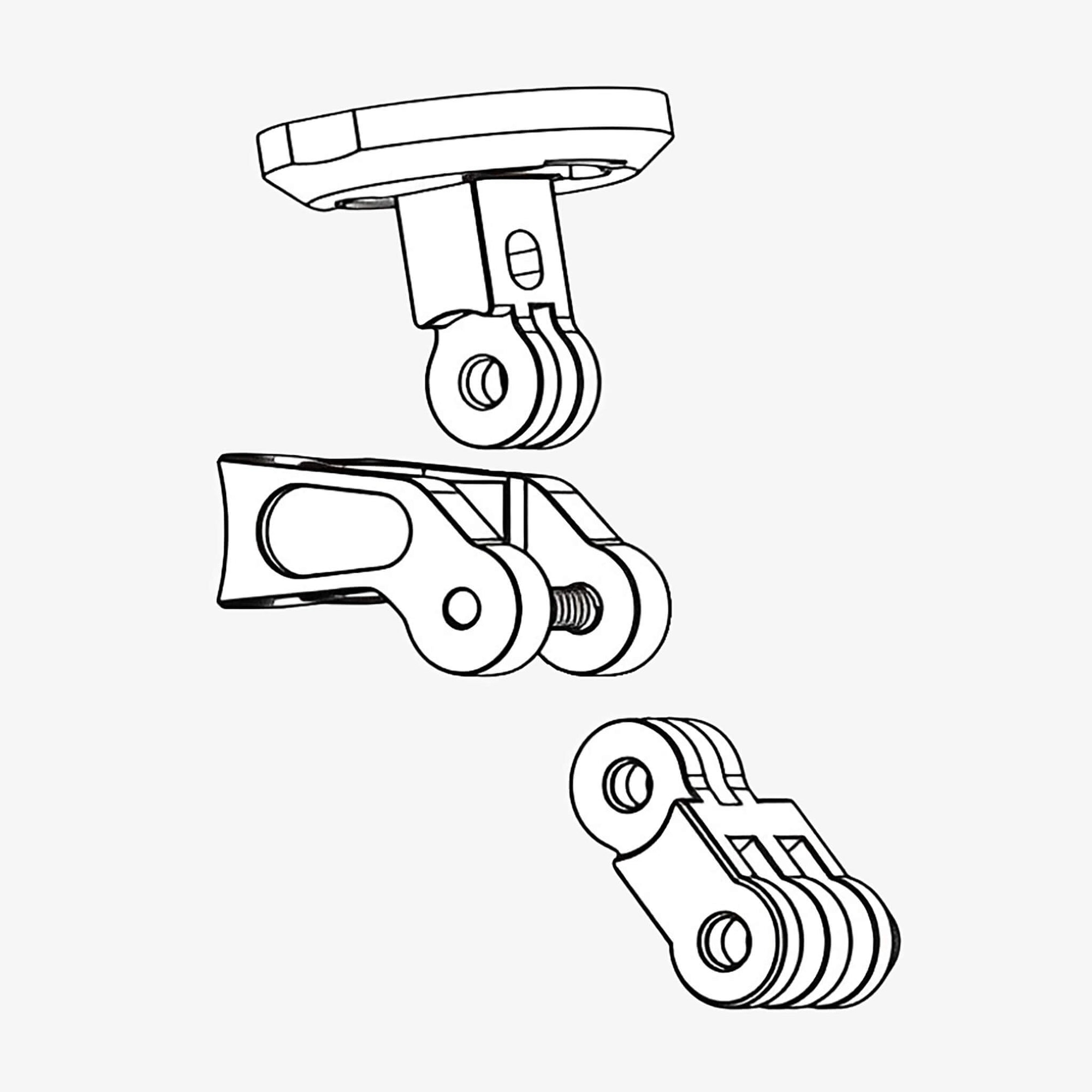 by.schulz SDS Adapter Sett GPS - Cam - komponent for montering av ekstrautstyr - kompatibelt med SDS systemet - ebiketech