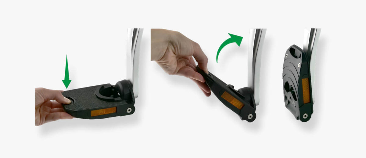 by.schulz Z.1 Z-Line Foldbare Pedaler (komplett sett) - Elsykkel klar! - ebiketech