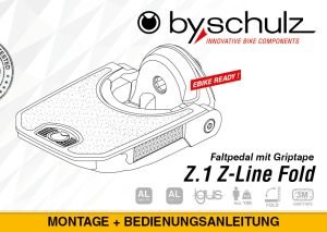 by.schulz Z.1 Z-Line Foldbare Pedaler (komplett sett) - Elsykkel klar! - ebiketech