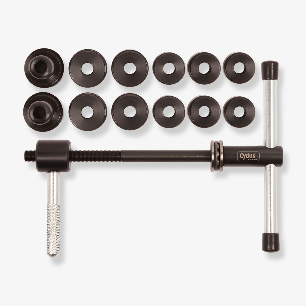 Cyclus Tools Campagnolo Hub Cup Press, alle knutepunkter, foran bak, inkluderer busker - ebiketech