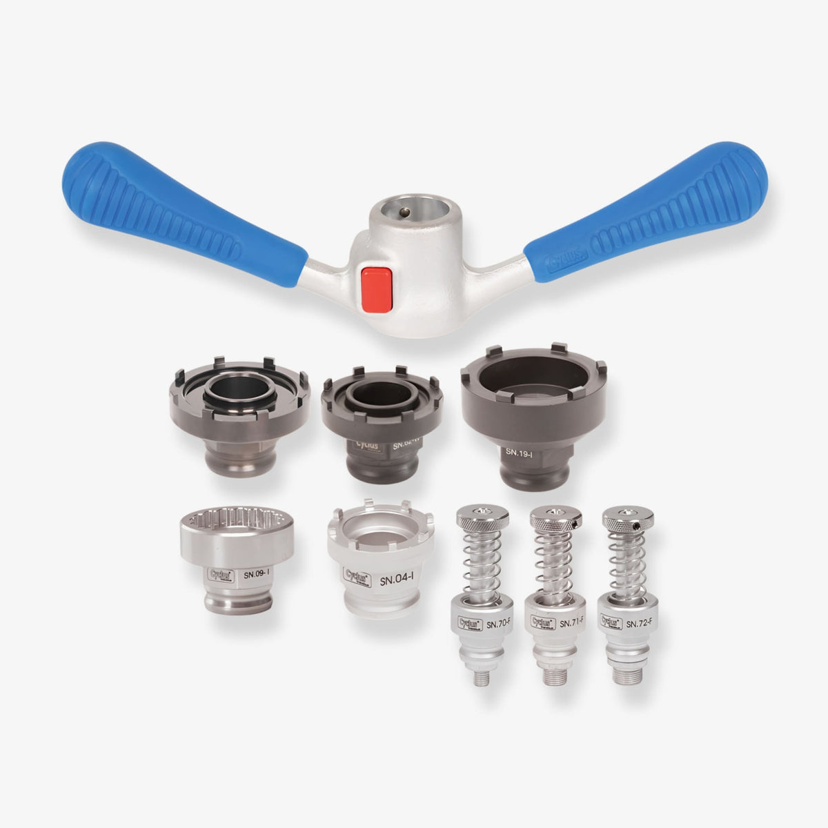 Cyclus Tools snap.in sett 1 for Bosch og Panasonic elsykkelmotorer (SN.50 - W / SN. 19 - I / SN.61 - W / SN.62 - W / SN.71 - F / SN.72 - F) - ebiketech