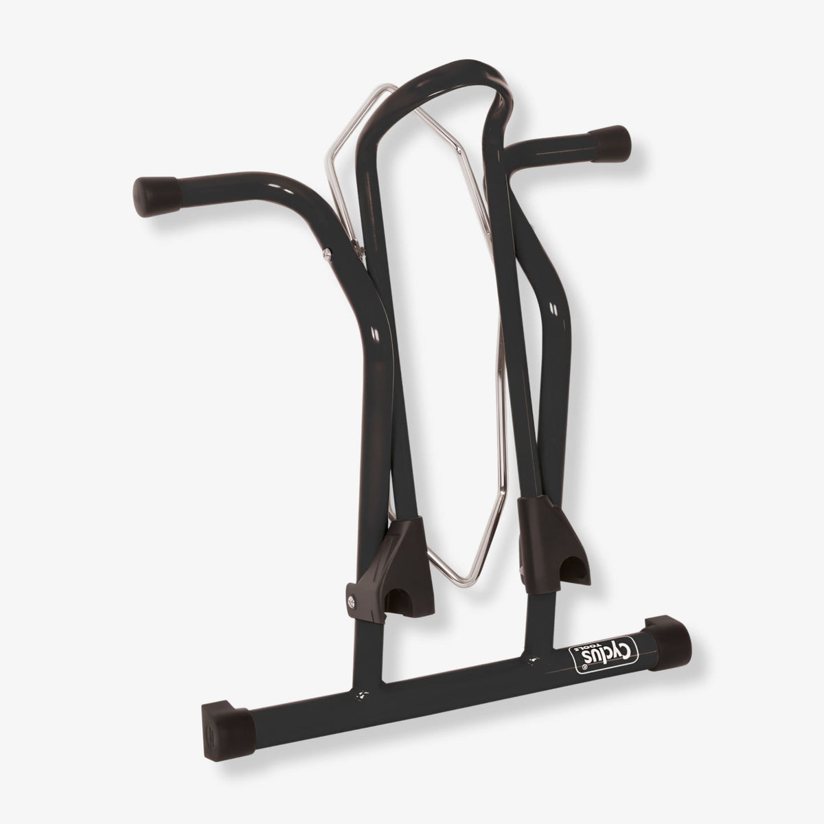 Cyclus Tools Sykkelstativ | For forhjul og bakhul 26 "-29" | svart - ebiketech