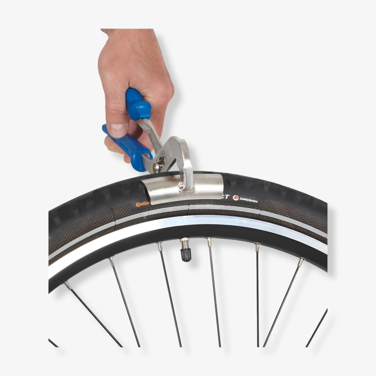 Cyclus Tools Tire Seater passer til forskjellige dekkbredder, gummihåndtak - ebiketech