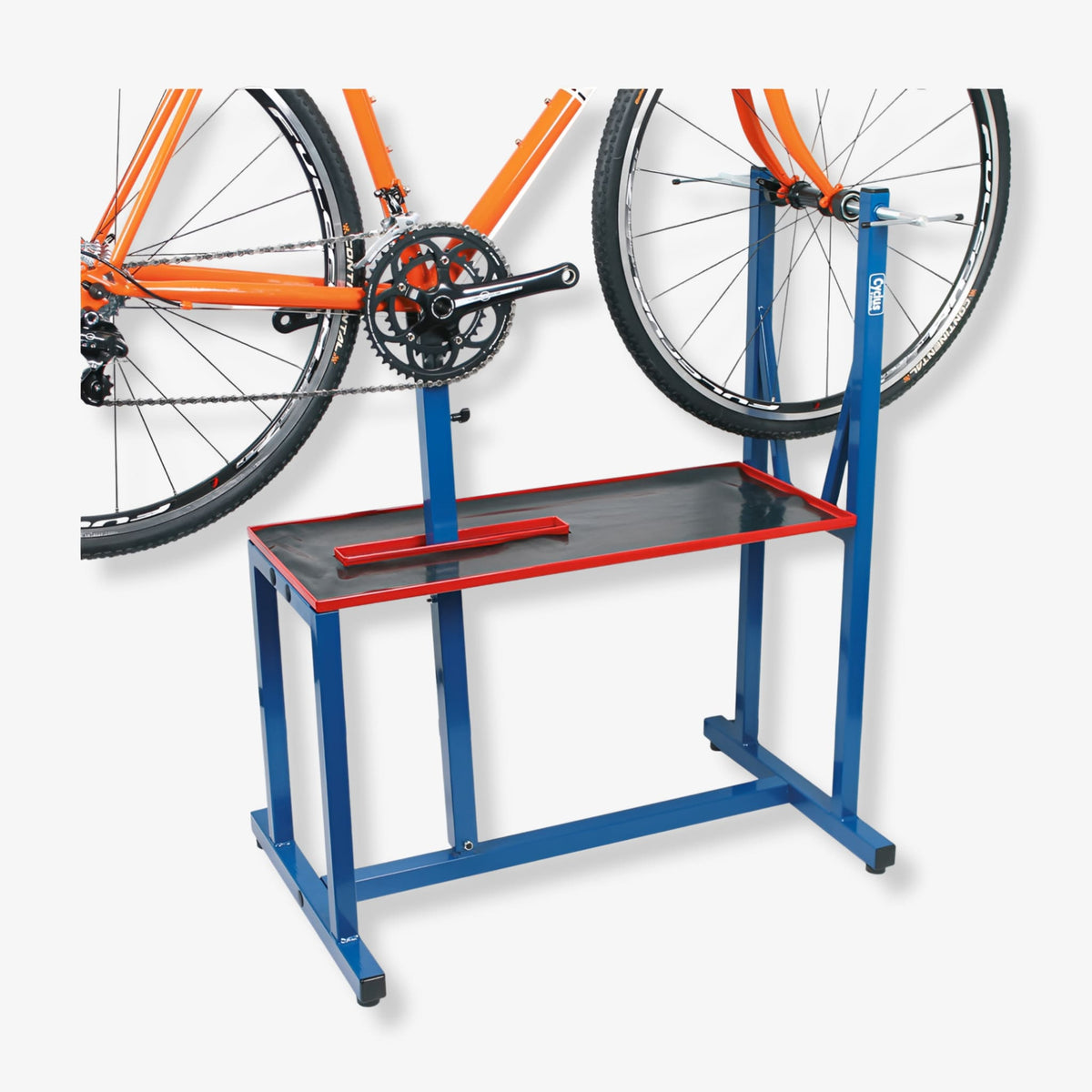 Cyclus Tools Workshop Repair Stand Inkl. Plastakselstøtteadaptere (A, B, C, D) - ebiketech