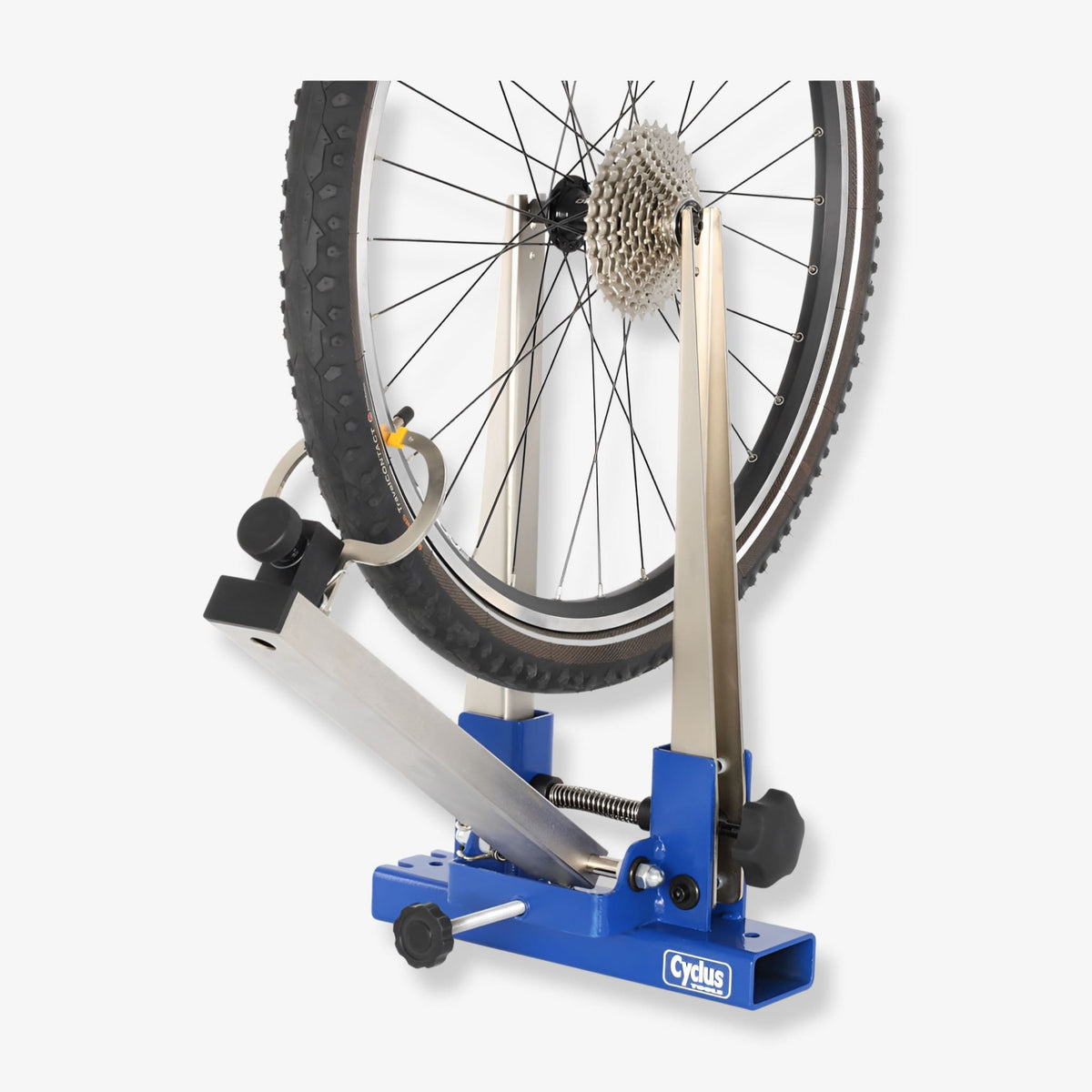 Cyclus Tools Workshop Wheel Triing Stand, for hjulstørrelse fra 24 "opp til 29" - ebiketech