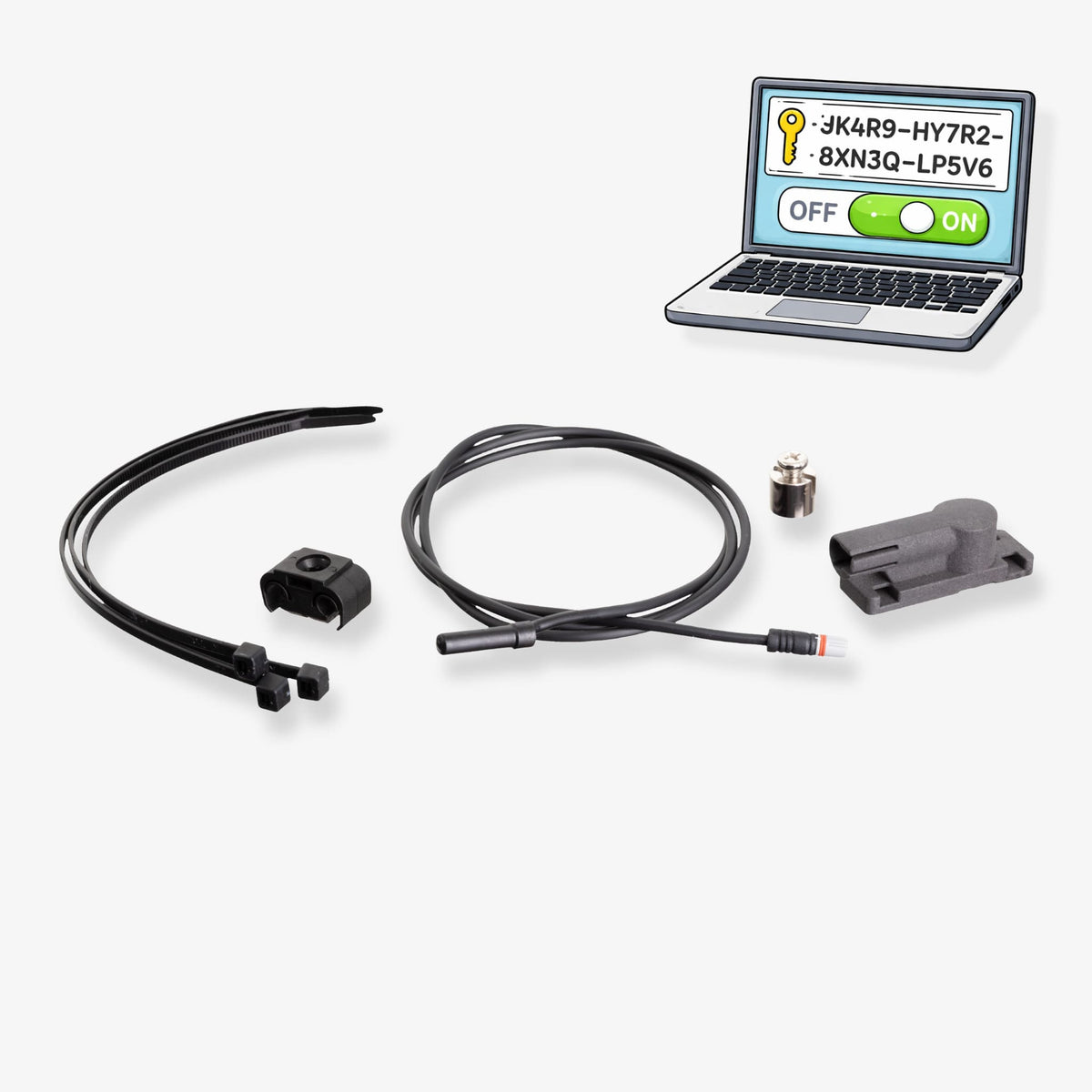 ebiketech 3.0 S Smart Switch for Bosch Smart System + Rim Magnet (tuning integrert i hastighetssensor) - opphever hastighetssperren! - ebiketech