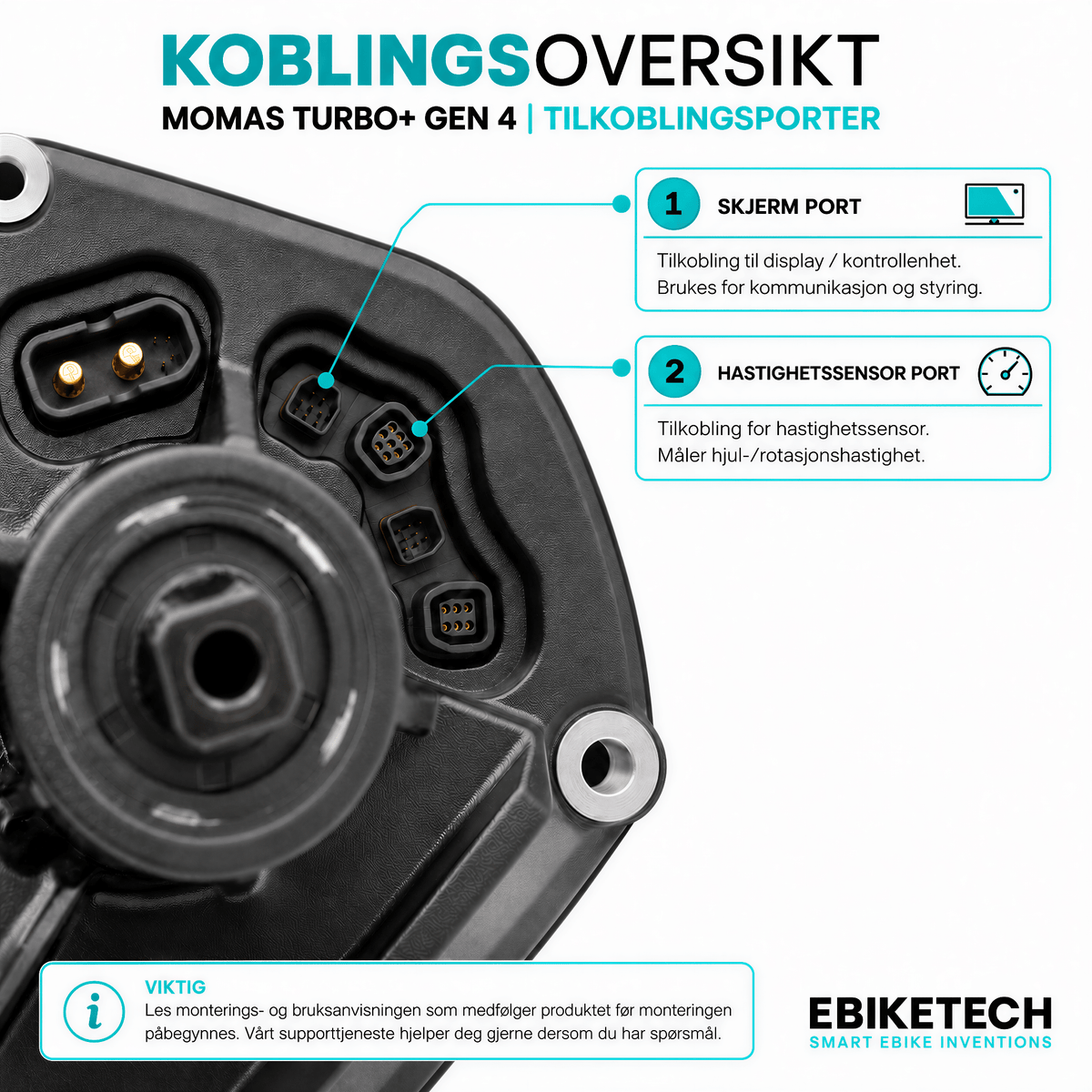 ebiketech 3.2 B.Tuning for Momas Turbo+ Gen 4 - ELSYKKEL-TRIM med App - ebiketech