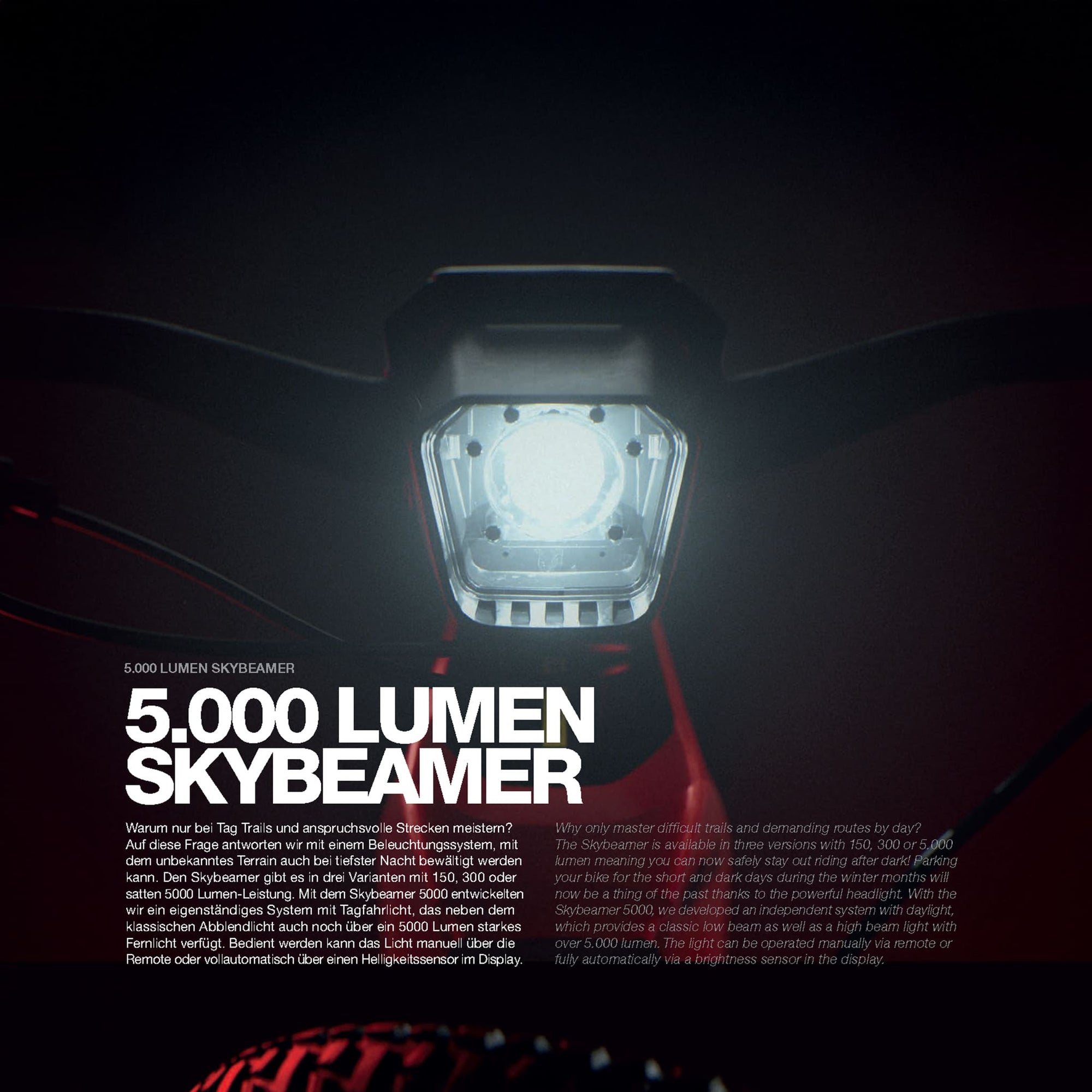 Haibike FLYON Skybeamer 5000 frontlys (over 5 000 lumens) – SE OG BLI SETT! - ebiketechnology