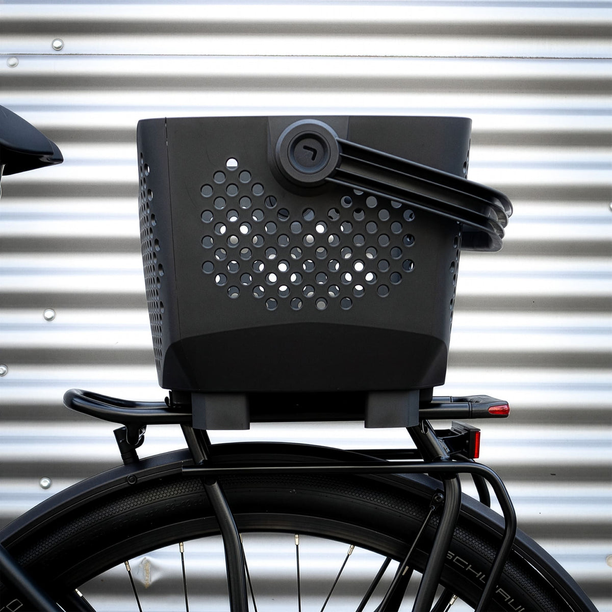 RackTime Baskit Edge 2.0 Basket sykkelkurv inkl. Snapit 2.0 -adapter | svart - ebiketech