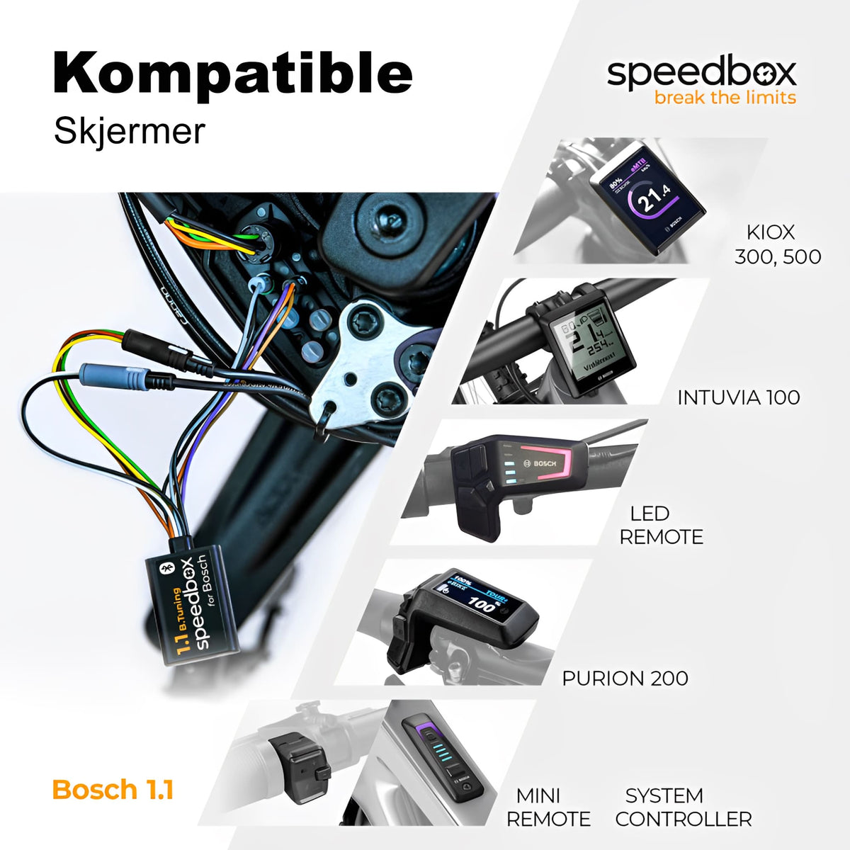 SpeedBox 1.1 B.Tuning for Bosch (Smart System) - EL - SYKKELTRIM - ebiketech