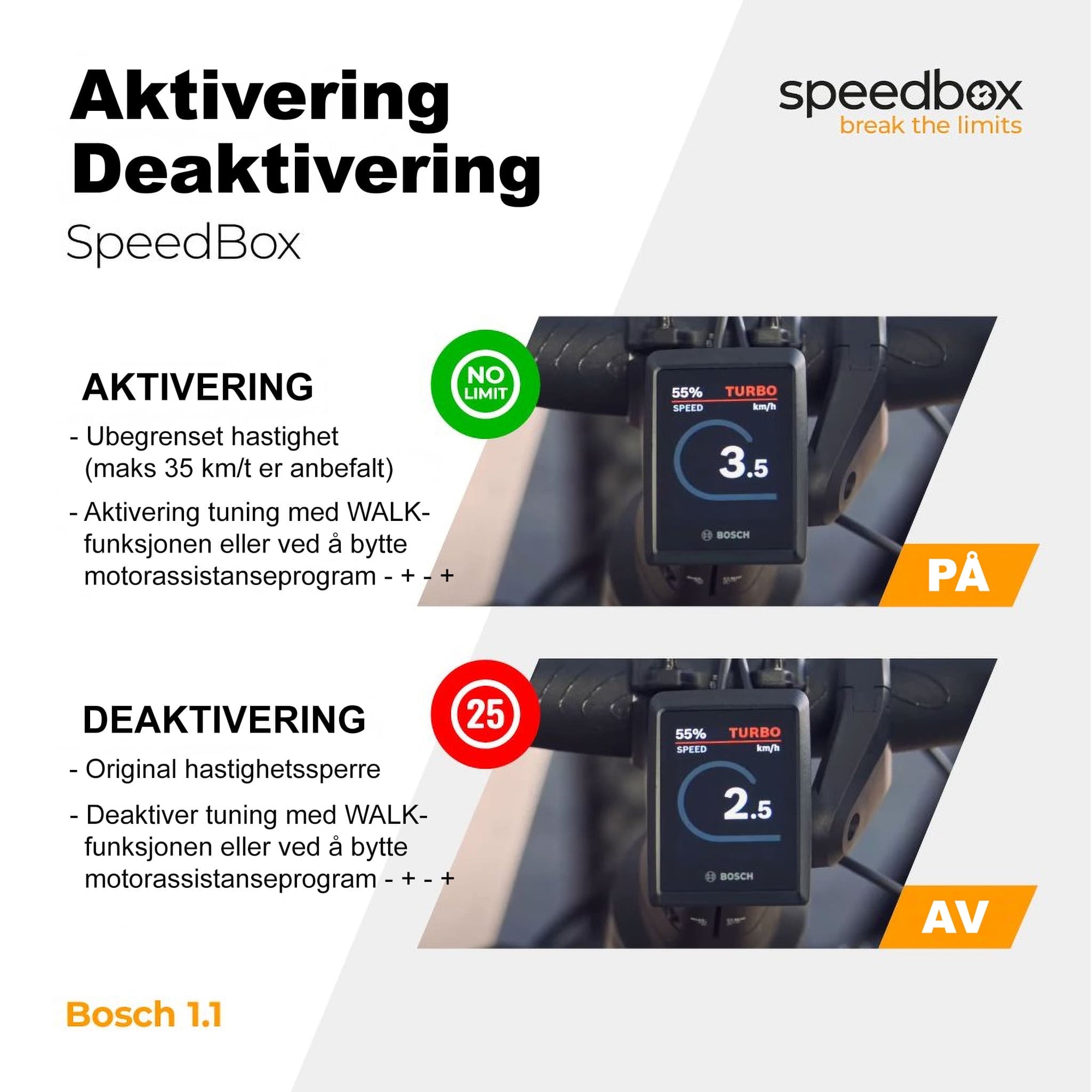 SpeedBox 1.1 for Bosch (Smart System) - ELSYKKEL TUNING - ebiketech