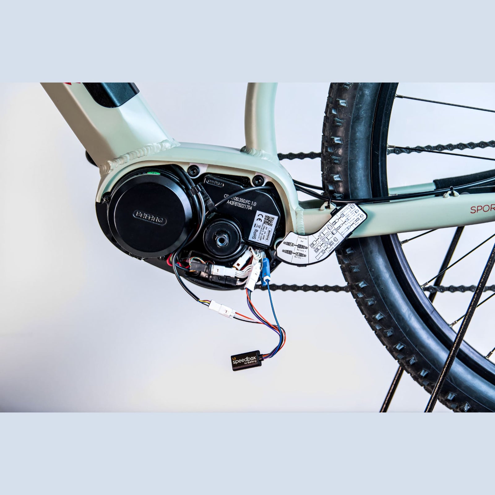 SpeedBox 1.3 for Bafang Max Drive M300 - Max Drive M400 Max Drive M420 v2 - 4 - pins kontakt - ELSYKKEL TRIMME SETT - ebiketech