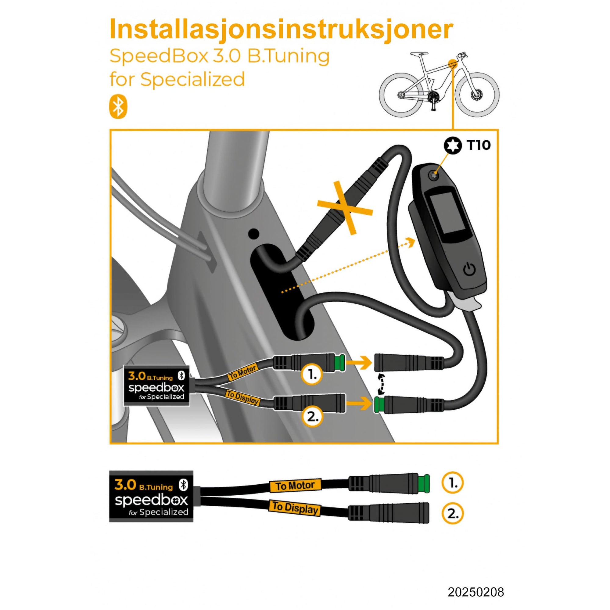 SpeedBox 3.0 B.Tuning for Specialized Vmax (for alle Specialized motorer med TCU/TCD skjerm) - ELSYKKEL - TRIM! - ebiketech