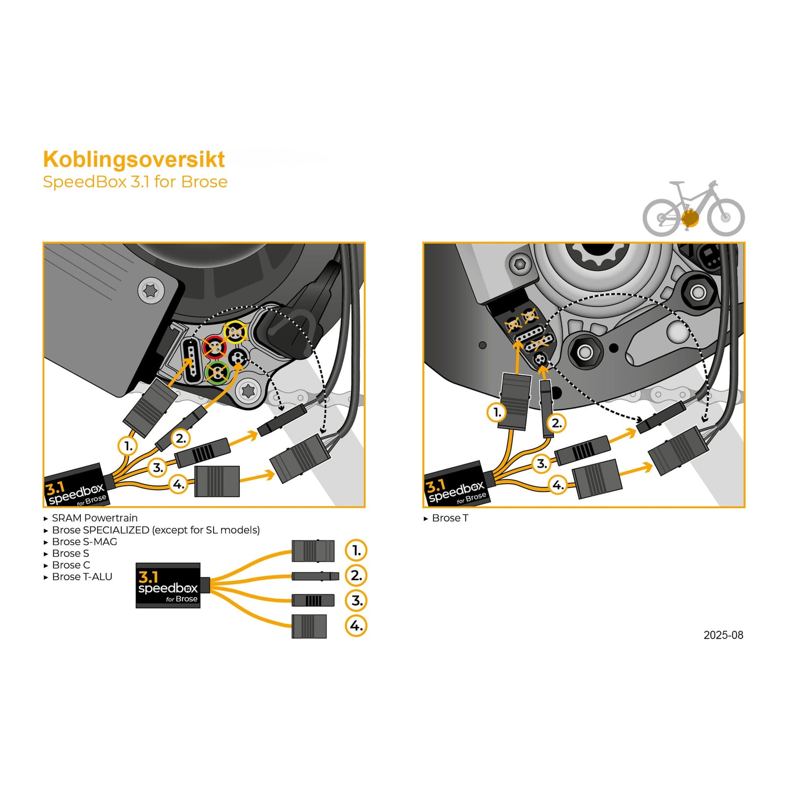 SpeedBox 3.1 for Brose motorer Vmax (inkl. SRAM, Brose S og alle Specialized motorer unntatt S Mag FIT og SL) - ELSYKKEL - TRIM! - ebiketech