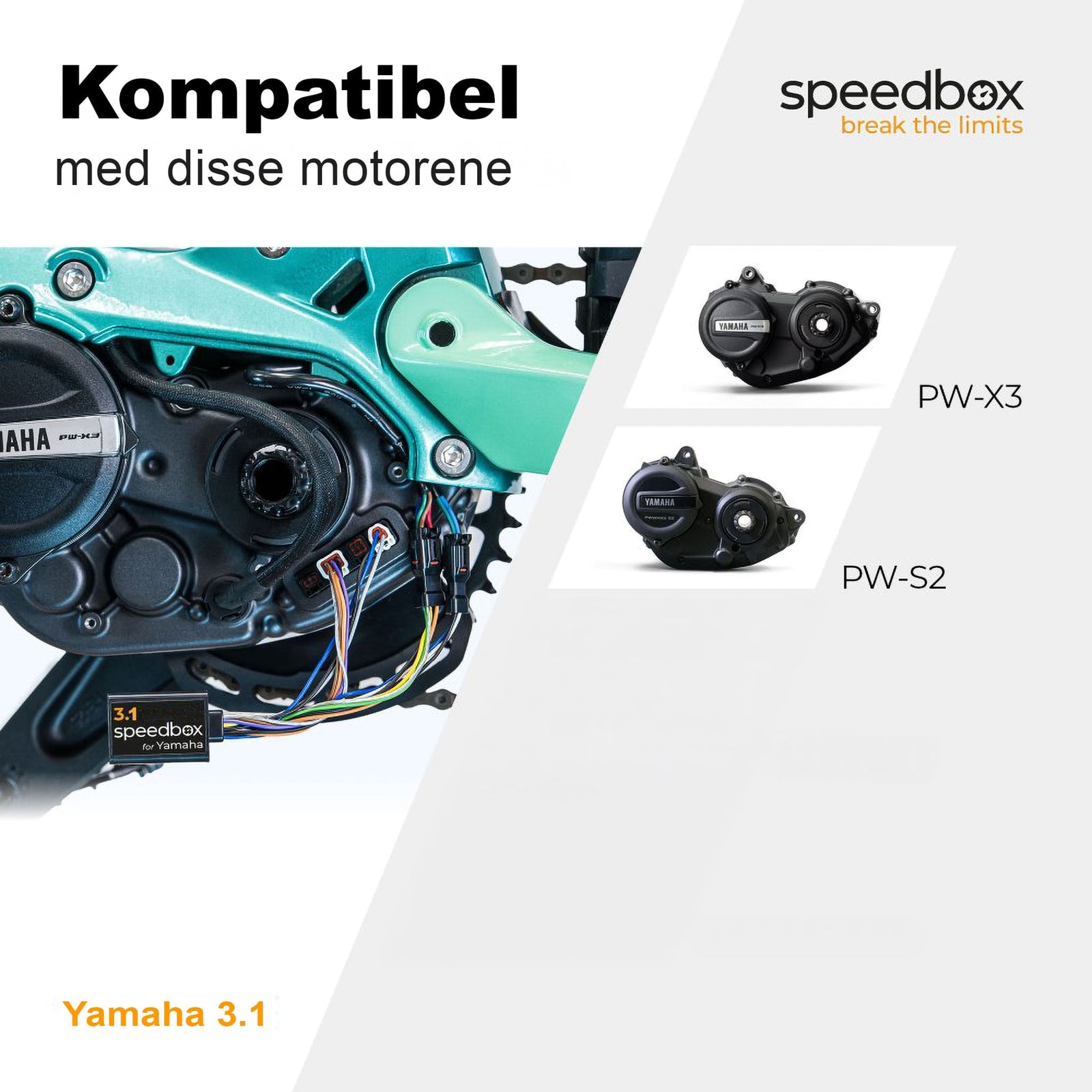 SpeedBox 3.1 for Yamaha (PW - X3, PW - S2) - ELSYKKEL - TRIM! - ebiketech