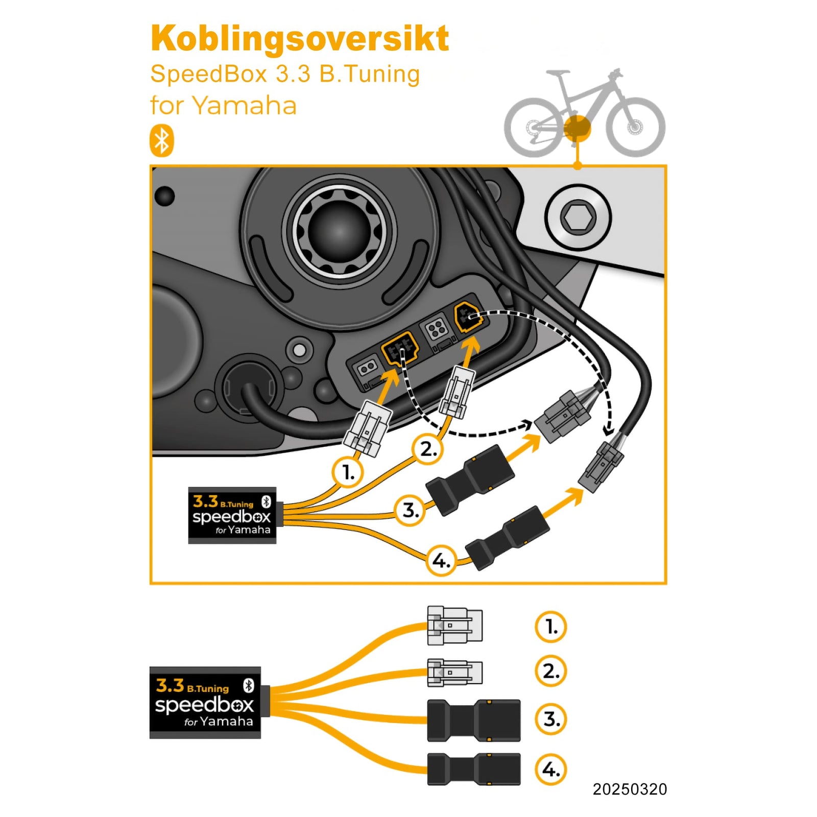 SpeedBox 3.3 B.Tuning for Yamaha (PW - X3, PW - S2, PW - XM) - ELSYKKEL - TRIM med App! - ebiketech