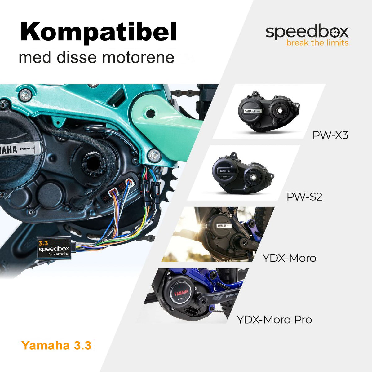 SpeedBox 3.3 for Yamaha (PW - X3, PW - S2, PW - XM) - ELSYKKEL - TRIM! - ebiketech