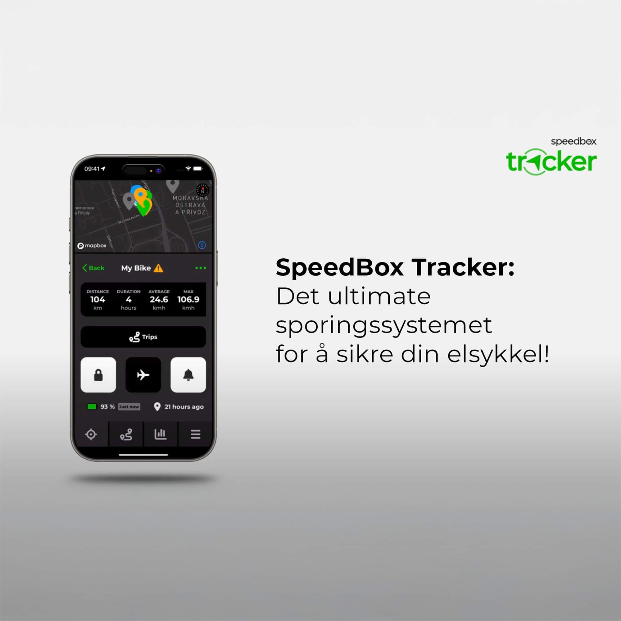 SpeedBox Tracker for Bosch (inkludert App løsning) - Skjult sporingsløsning 24x7 for elsykkel! - ebiketech