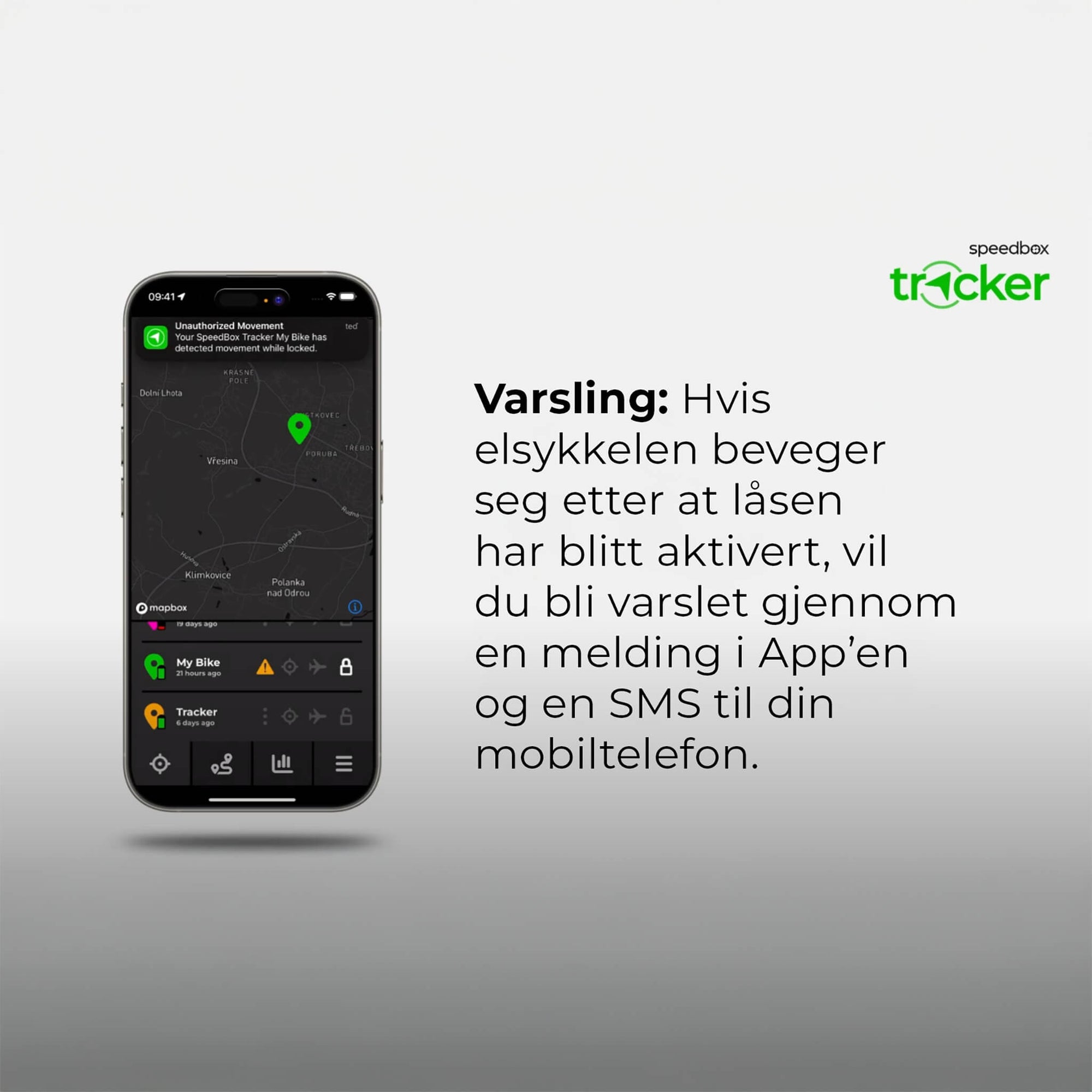 SpeedBox Tracker for Bosch (inkludert App løsning) - Skjult sporingsløsning 24x7 for elsykkel! - ebiketech