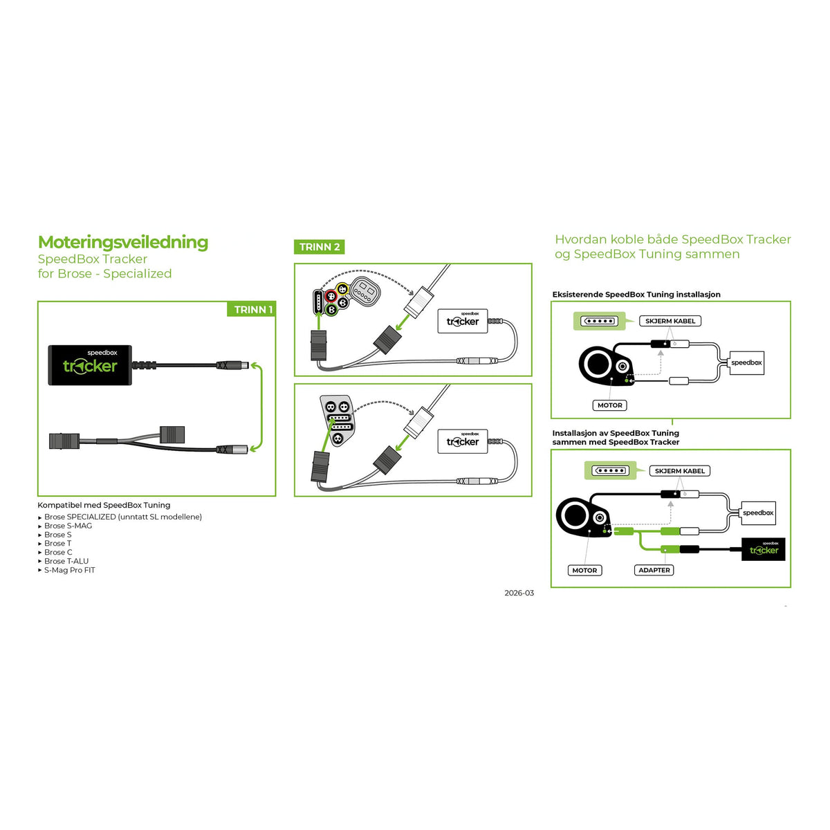 SpeedBox Tracker for Brose / Specialized (inkludert App løsning) - Skjult sporingsløsning 24x7 for elsykkel! - ebiketech