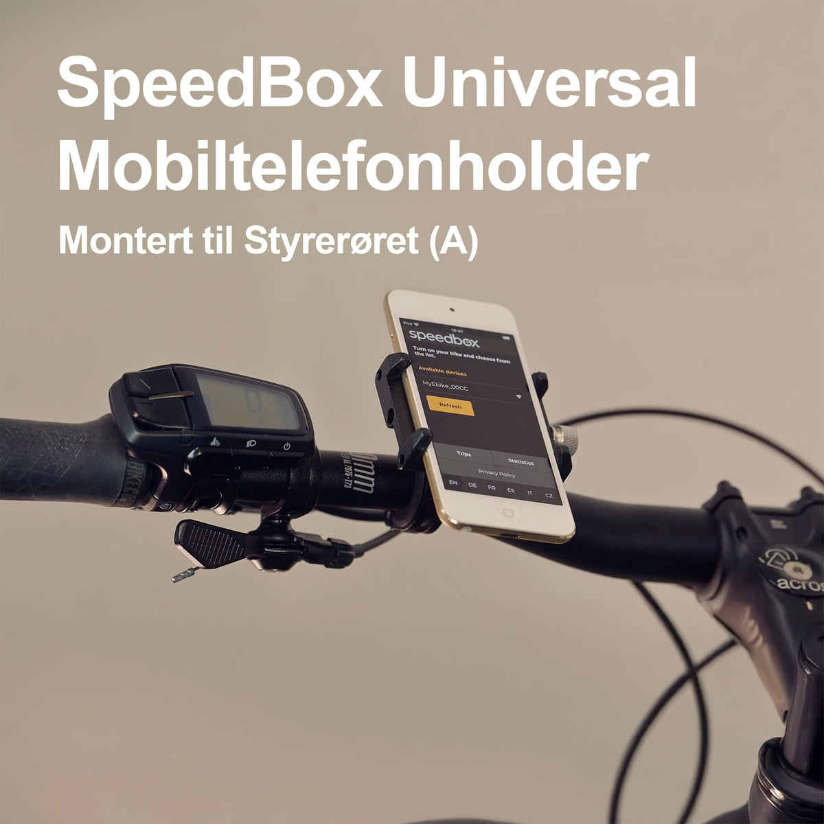 SpeedBox Universal Mobiltelefonholder - ebiketech