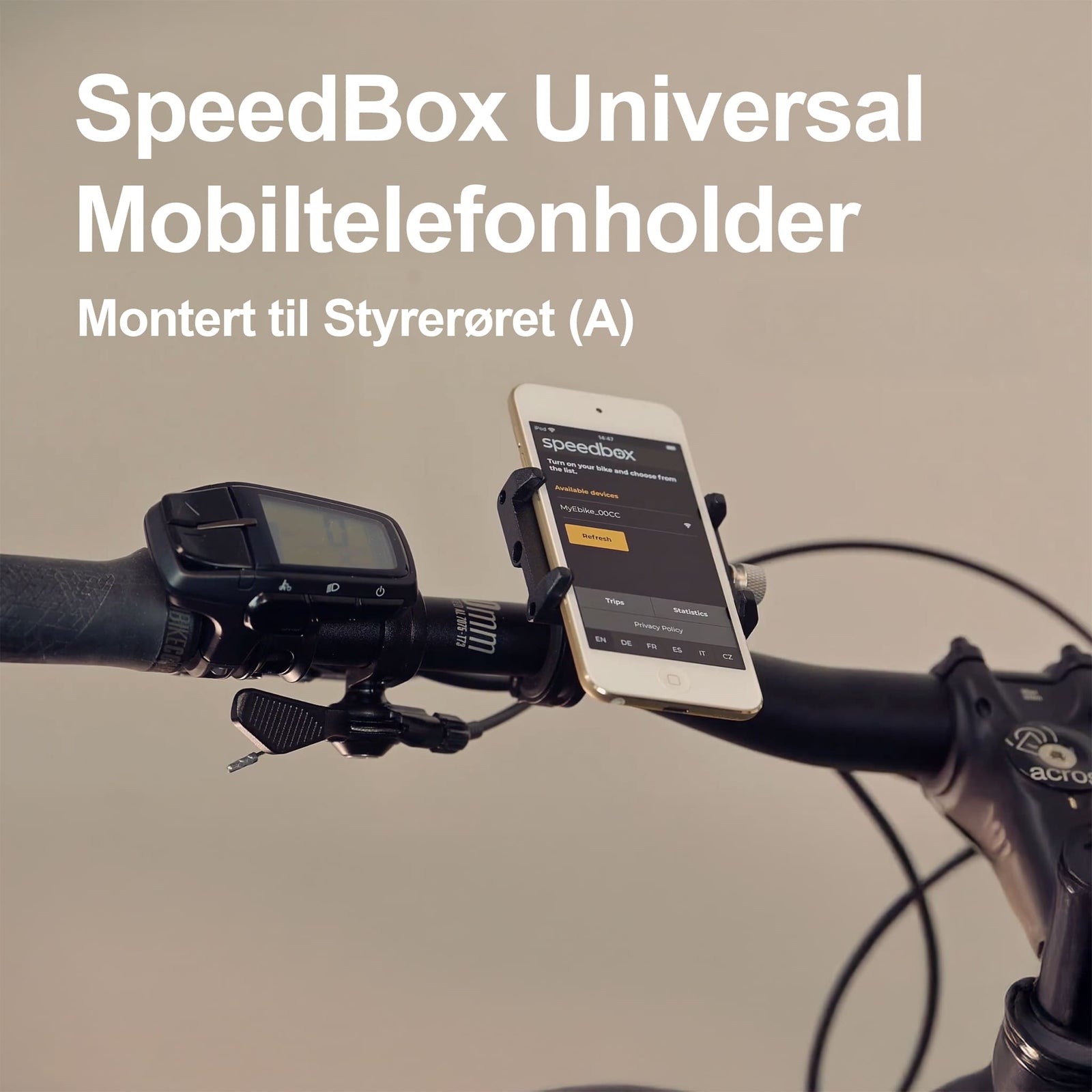 SpeedBox Universal Mobiltelefonholder - ebiketech