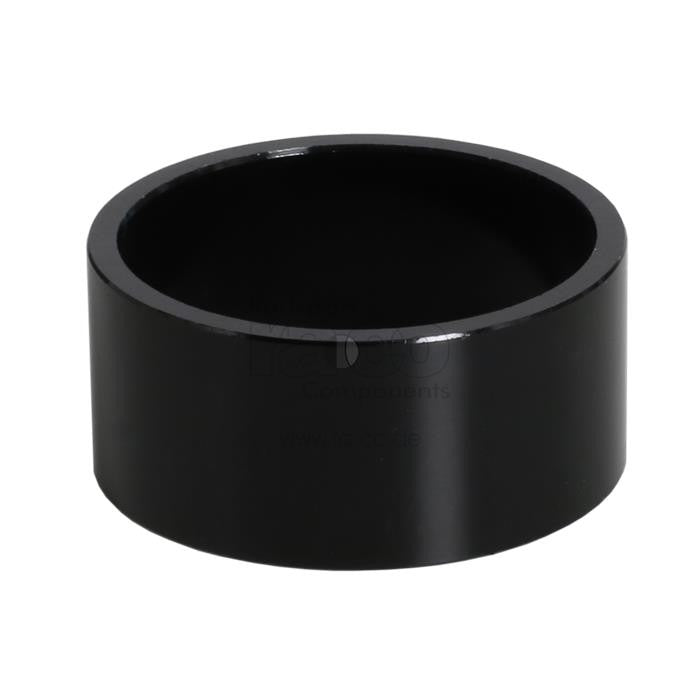 1 1/2 "Spacer | 15 mm ring | Legering | Svart | 10 stk - ebiketech