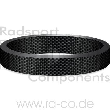 1 1/8 "Karbonavstand | 20 mm ring | Karbon 3K | 6 g - ebiketech