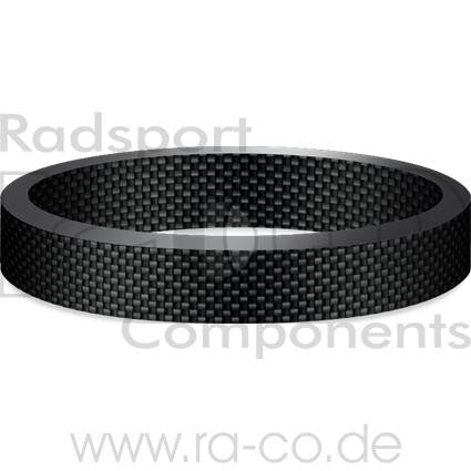 1 1/8 "Karbonavstand | 5 mm ring | Karbon 3K | 3 g - ebiketech