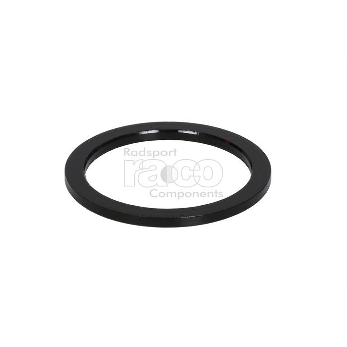 1 1/8 "Spacer | 2 mm ring | Legering | Svart | 10 stk - ebiketech