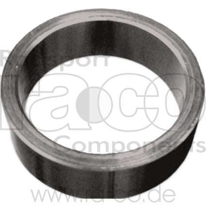1 1/8 "Spacer | 20 mm Ring | Legering | Svart Matt | 10 PC -er - ebiketech