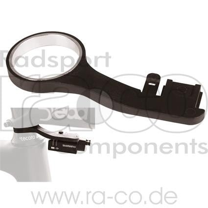 1 1/8 "Spacer | 6 mm Ring for å holde Shimano Di2 Junction - Lang versjon | Nylon | Svart - ebiketech