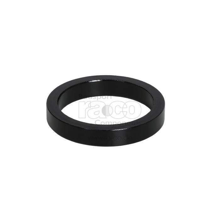 1 "Spacer | 5 mm ring | Legering | Svart | 10 stk - ebiketech